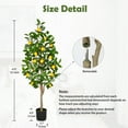 thumbnail image 6 of GnFlus 4ft Artificial Lemon Tree Fake Lemon Plant in Pot Large Fake Floor Plants Faux Trees Indoor kitchen Lemon Home Decor, 6 of 7