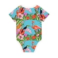 thumbnail image 2 of Rocae Tropical Jungle Flamingo for Baby Climbing Clothes Soft Baby Romper for Active Infants Comfortable and Breathable Crawling Jumpsuit Unisex Baby Outfit 12 Months, 2 of 8