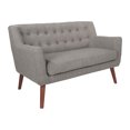 thumbnail image 5 of OS Home and Office Furniture 51.5" Mid-Century Fabric Loveseat in Cement Gray, 5 of 6