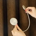 thumbnail image 4 of HZKAICUN 2pcs Magnetic Curtain Tiebacks, Punch-Free Decorative Curtain Holdbacks, Strong Magnetic Weave Curtain Buckle for Small Thin or Sheer Window Drapries, 4 of 9