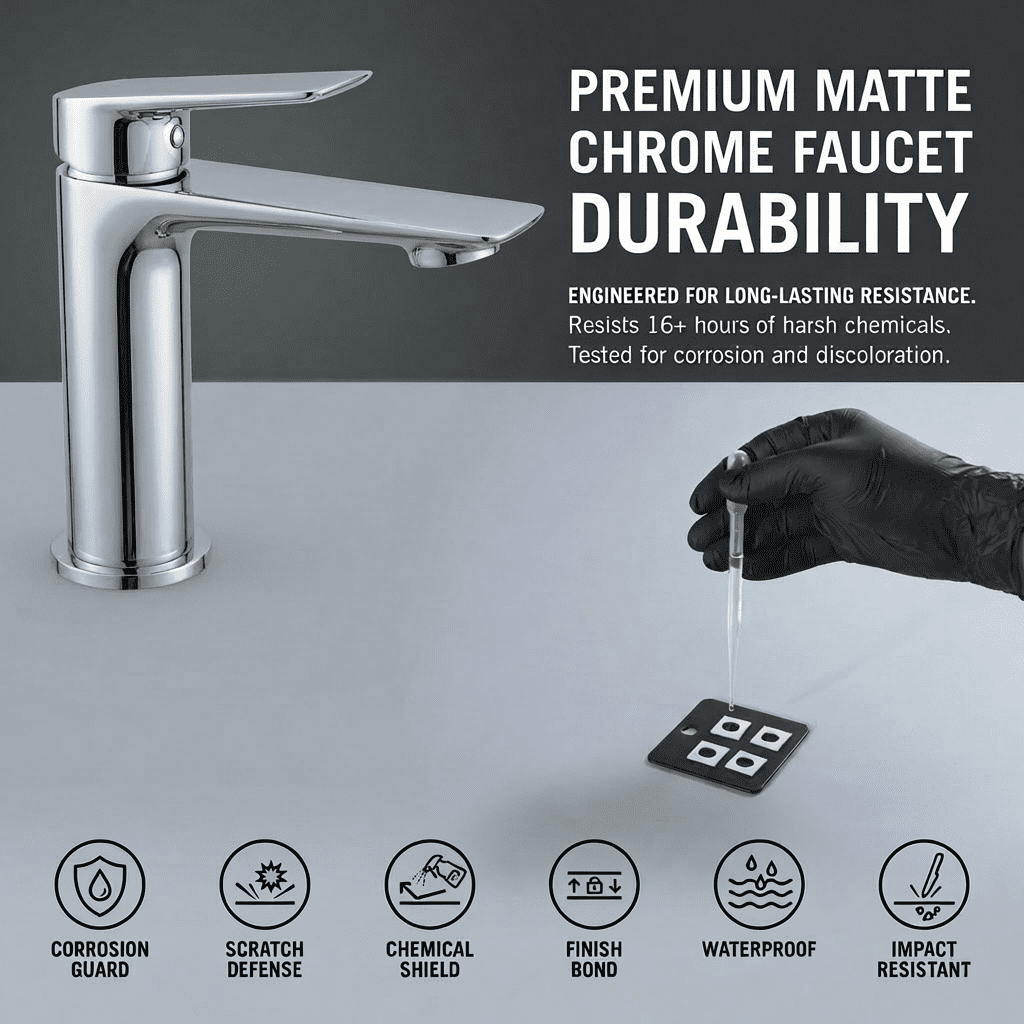 Mango Tile 304SUS Stainless Steel Chrome Bathroom Sink Faucets Faucet