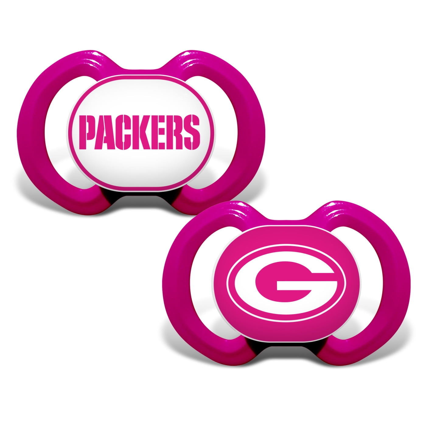 Green Bay Packers 2-Pack Pink Pacifier