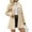 Beige, variant on Women's Elegant Single-Breasted Coat - Solid Color Long-Sleeved Winter Outerwear, Beige, L