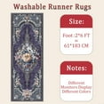 thumbnail image 6 of Hallway Runner Rug 2'x6' Washable Area Rugs Non Slip Laundry Rug Runner Floor Carpet Runners for Hallways Entryway Laundry Room Kitchen, 6 of 11