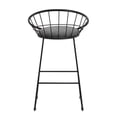thumbnail image 4 of Benjara 26" Counter Height Chair (Set of 2)- Mesh Backrest- Gray Seat- Black, 4 of 6