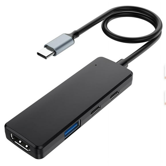4-In-1 Type C HUB Dock USB C Hub to 4K -Compatible USB 3.0 Adapter Type C PD Charging Dock USB C Splitter