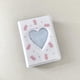 thumbnail image 4 of Álbum de fotos de 3 pulgadas, fundas para tarjetas fotográficas, soporte para tarjetas fotográficas hueco con forma de corazón de amor para conejo rosa, 4 of 6