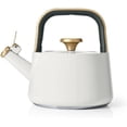 thumbnail image 1 of Estufa antiadherente de cerámica para té, 1,8 L, glaseado blanco, 1 of 4