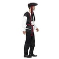 thumbnail image 2 of Aye Pirate Captain Costume Adult Black Medium Male Fancy Dress Party Book Week Halloween, 2 of 4