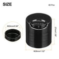 thumbnail image 2 of Uxcell 24/410 PP Plastic Disc Top Caps Press Cap, 48Pcs Durable Replacement Caps, Black, 2 of 6