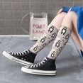 thumbnail image 3 of Lsque Cartoon Bear Brown Printed Crew Socks Men's Women's LightWeight Thin Casual Calf Socks ,Knee High Socks,Cotton Socks, 3 of 9
