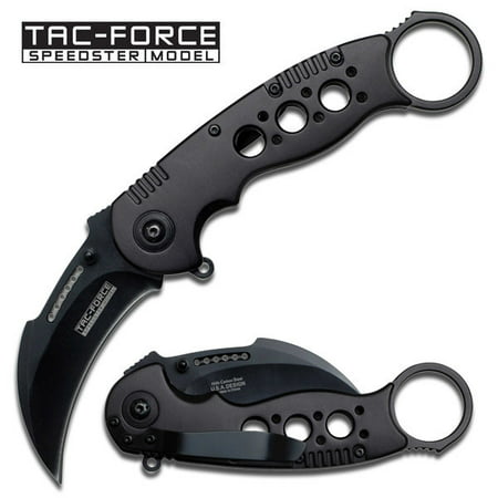 Tac Force Tactical Karambit Assisted Opening Speedster Folding Knife Black