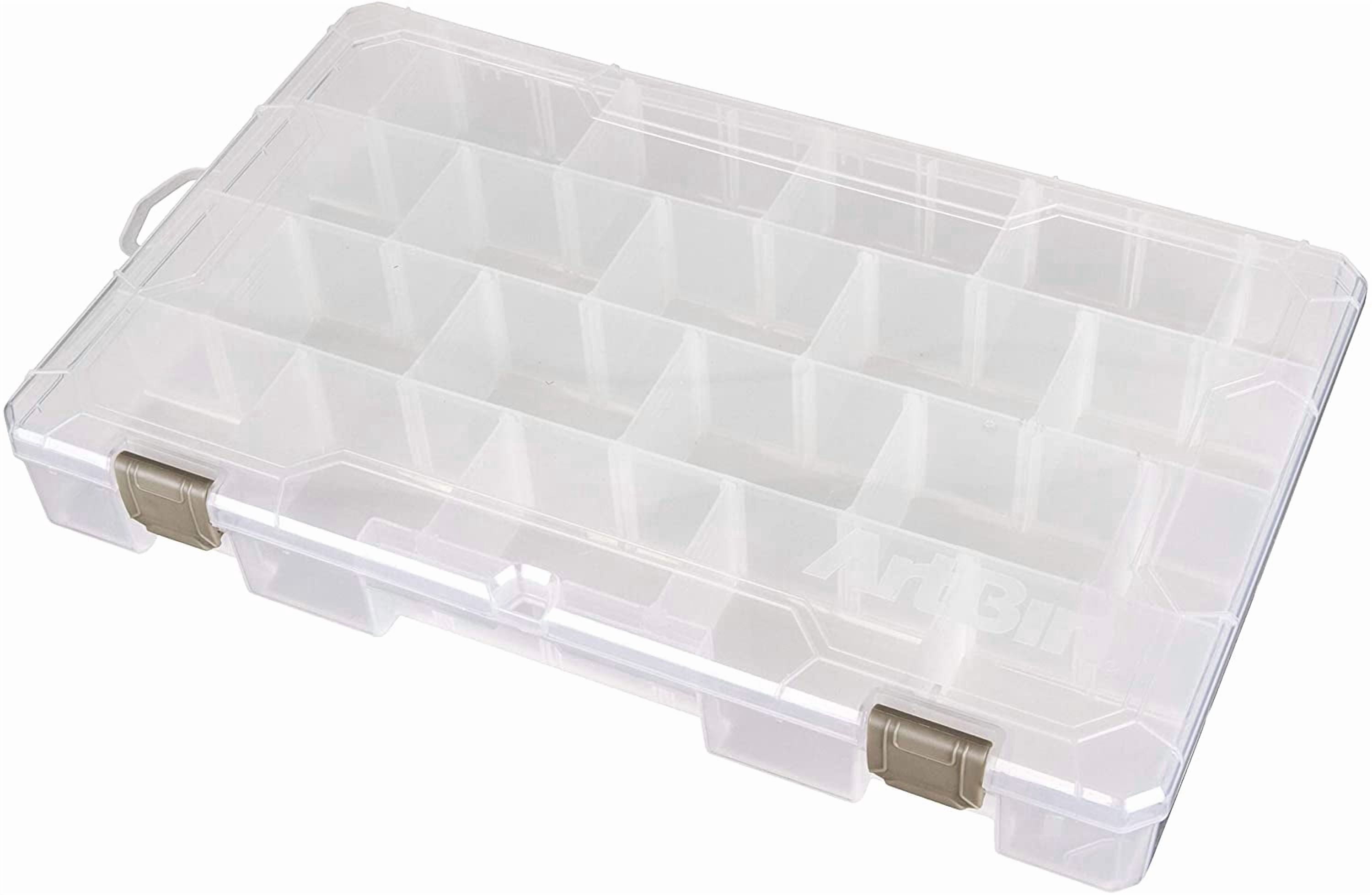 SHAANXIXIAN Large Solutions Box Clear Art & Craft Organizer with Dividers - Plastic Storage Case for Convenient and Versatile Storage - Ideal for Various Craft Supplies
