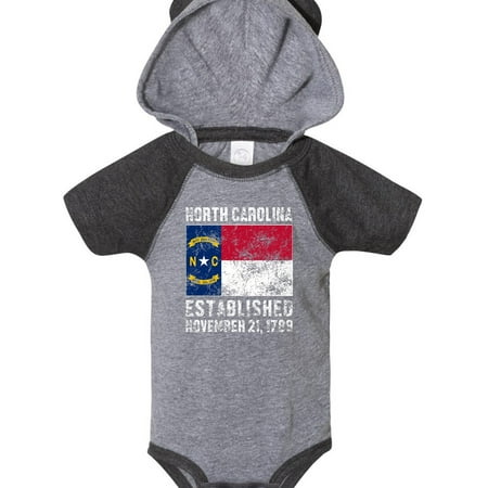 

Inktastic Established November 21 1789 North Carolina Flag Gift Baby Boy or Baby Girl Bodysuit
