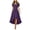 dress23-Purple, variant on yboeqw Womens Square Neck Short Puff Sleeve Dress Corset Lace‑Up Waist Ruffled High‑Low Hem Gothic Party Midi Dress Size S