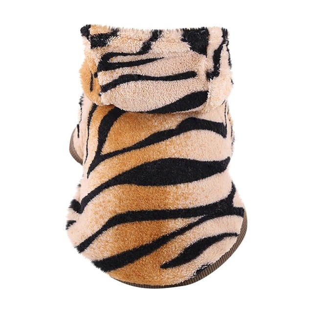 BotaniNest Cozy Autumn & Winter Flannel Button Tiger Transform Your Pup Into A Cuddly Tiger With Stylish Comfort!