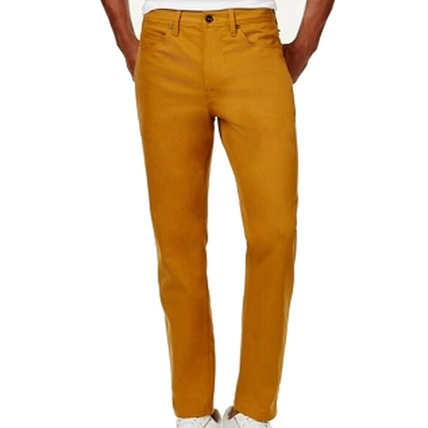 Sean John - Sean John NEW Gold Mens Size 40x34 Athletic Tapered Stretch Jeans - Walmart.com