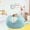 Sky blue, variant on KQJQS Giant Bean Bag Chair Cover - 5FT Round Faux Fur Beanbag Cover for Kids and Adults, Soft and Fluffy Lazy Sofa Bed Cover (White, No Filler)