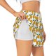 thumbnail image 1 of Balery Yellow Pears Pantalones cortos deportivos para mujer con forro y dos bolsillos, elásticos, para entrenamiento, gimnasio, yoga-XX-Large, 1 of 7