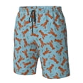 thumbnail image 4 of Rocae Funny Lobsters for Men's Beach Shorts Casual Elastic Waist Drawstring Summer Beach Shorts,S-3XL-3X-Large, 4 of 6