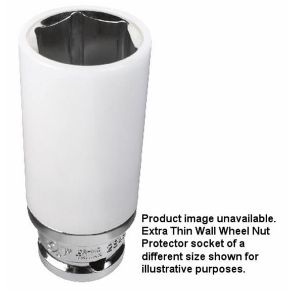 Sunex Tools  0.5 in. Drive with 21 mm Extra Thin Wall Wheel - Nut Protector Impact Socket
