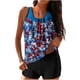 thumbnail image 1 of Traje de Baño de Dos Piezas de la Mujer Día de la Independencia Impresión Strappy Back Set Traje de Baño, Dos Piezas de Conjunto de Pantalones Cortos para la Playa, 1 of 6