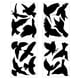 thumbnail image 1 of Decoración de PVC para evitar colisiones de aves en vidrio, adhesivo electrostático sin pegamento para ventana con forma de colibrí, 1 of 5