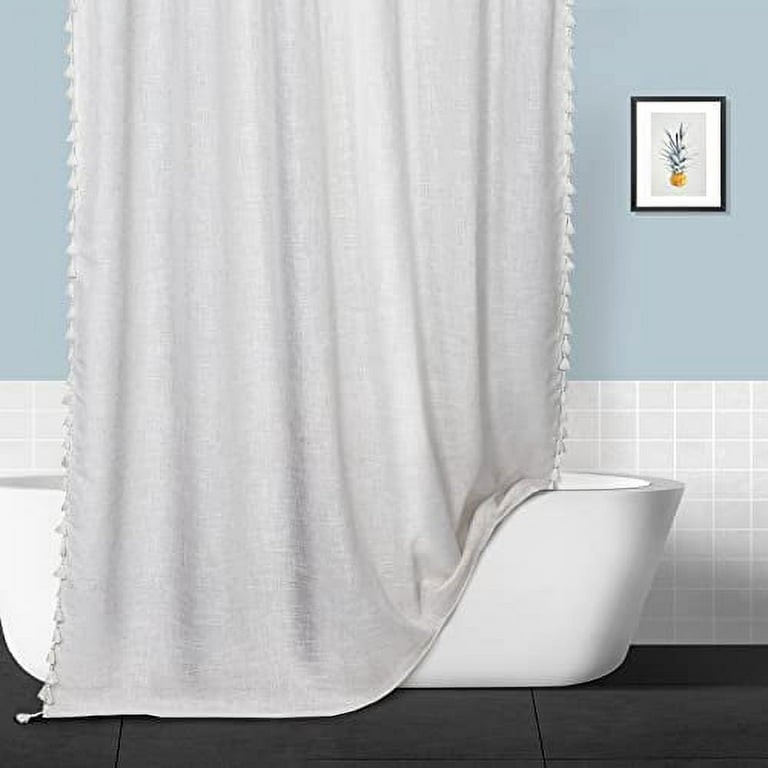 BBiggood Boho Shower Curtains with Tassels, Tan Beige Cotton Linen Shower  Curtains Farmhouse Rustic …See more BBiggood Boho Shower Curtains with