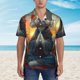 thumbnail image 2 of Fotbe Sunset Meditating Bichon Frise Camisa Hawaiana para Hombre Unisex – Camisa Casual de Verano con Botones de Manga Corta de Algodón y Lino,XX-Large, 2 of 7