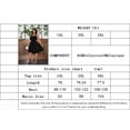 thumbnail image 6 of AURA Plus Size Womens Black Halter Square Neck Sleeveless Mini Dress High Waist A Line Knitted Sexy Summer, 6 of 6