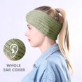 thumbnail image 2 of 1Pcs Women's Winter Warm Headband Fuzzy Fleece Lined Thick Knitted Ear Muffs Fashion Criss Cross Knotted Ear Warmers, 2 of 8