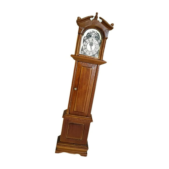Baohd Grandfather Clock Storage Shelf 1:12 Miniature Furniture