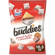 Chex Mix Muddy Buddies, Peanut Butter and Chocolate Snack Mix, 10.5 oz