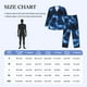 thumbnail image 4 of Balery Blue Lightning Pijama para Hombre de Dos Piezas con Manga Larga, Conjunto de Dormir y Descanso Suave con Bolsillos-Large, 4 of 7