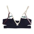 thumbnail image 1 of Tavik Womens Jessi Cutout Bikini Swim Top, Blue, Small, 1 of 2
