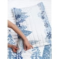thumbnail image 3 of Winter Reversible Bedspread Set, Cold Scene Deer Frozen Trees and Snow Christmas Season Pine Trees Bushes, Pillow Shams & Comforter Microfiber Bedding Set, 3 Sizes, Blue White, by Ambesonne, 3 of 4