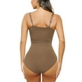 thumbnail image 5 of SAYFUT Tummy Control Bodysuit for Women Strapless Body Shaper Black Thong Bodysuit Tank Top, 5 of 6