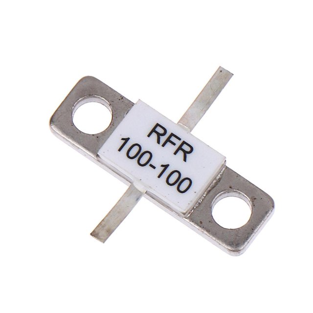 Resistencia de montaje en brida de 250 vatios y 100 ohmios, óxido de berilio RFR100-100 de 250 vatios y 100 ohmios, como se muestra, como se muestra
