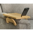 thumbnail image 5 of Support Plus Couch Arm Table Tray - Bamboo Sofa Arm Tray Table, Clip On Couch Armrest Side Table with Rotating Tablet/Phone Rest, Recliner Table Snack Tray, 5 of 5