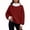 B Wine, variant on Yeaiivve Womens Oversized Sweatshirts Solid Color Mock Neck Pullover Long Sleeve Wide Collar Tops Loose Fit Workout Athletic Sweatshirt for Women Beige,S