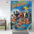 thumbnail image 6 of Scooby Doo Shower Curtain, Lovely Cartoon Shower Curtains Set for Kids Boys Girls College Dorm Bathroom, Waterproof Restroom Bathtub Decor Accessories with 12 Hooks 60"X72" Plastic, 6 of 8