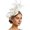 White, variant on Fgnfyis Fascinator for Women Elegant Wedding Tea Party Ladies Day Floral Fascinator Hat Headdress Hair Accessories for Women White One Size
