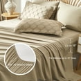 thumbnail image 4 of Davulos Khaki Comforter Set King Size 7 Piece Bed in a Bag,Shabby Chic Boho Comforter and Sheet Set,All Season Soft Microfiber Complete Bedding Set, 4 of 10