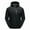 Black, variant on Sentmoon Mens Coat Solid Color Long Sleeve Drawstring Hooded Neck Men Ski Jacket Oversized Zipper Windbreaker Waterproof Clothes Men with Pockets Fall and Winter Stylish for Walking and Daily