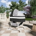 thumbnail image 7 of Dream On Me Lacy Portable 2-in-1 Bassinet & Cradle in Black, Lightweight Baby Bassinet, 7 of 7