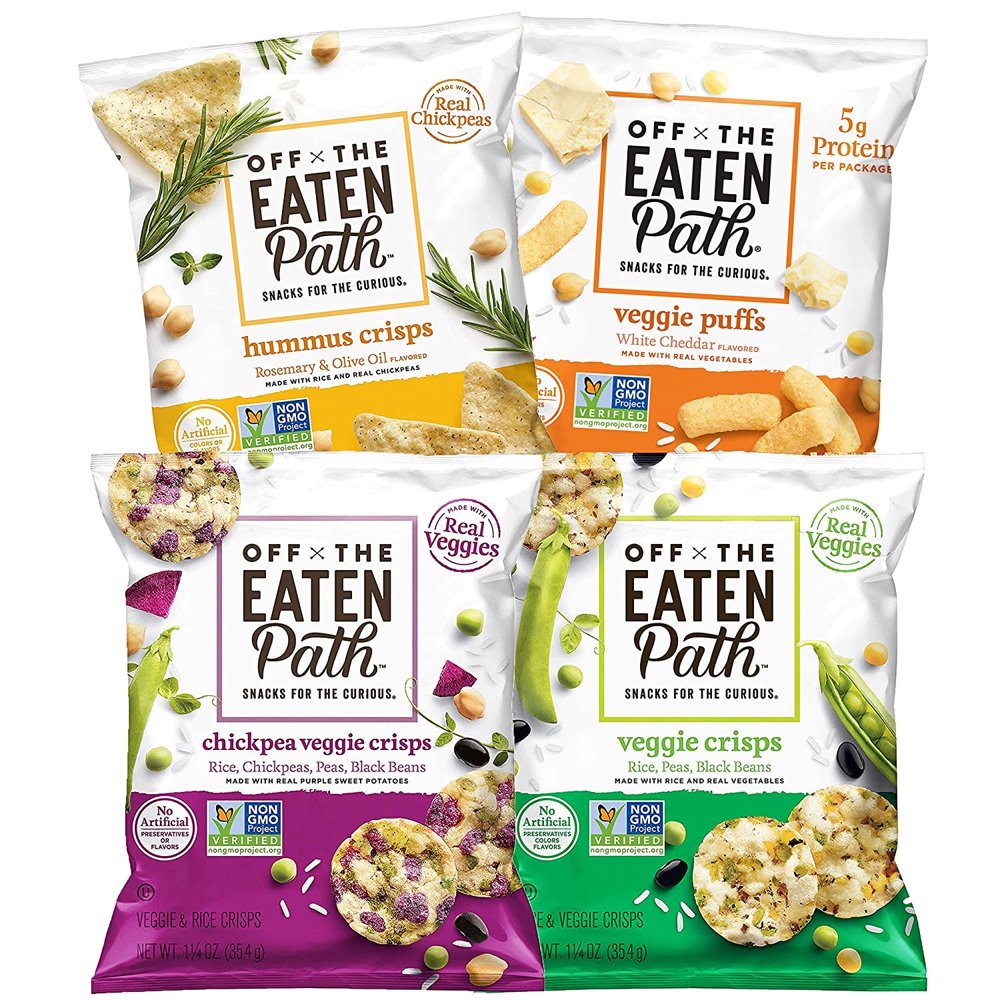 Off the Eaten Path Sample Variety Pack, Hummus, Veggie Puffs, & Mosaic