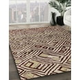 thumbnail image 3 of Ahgly Company Machine Washable Indoor Rectangle Abstract Red Brown Area Rugs, 2' x 5', 3 of 7