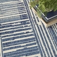 thumbnail image 6 of Nourison Grafix Eclectic Abstract Striped Indoor Rug Blue Grey 7'10" x 9'10", 6 of 8