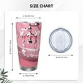 thumbnail image 4 of Salouo Glittering Pink Bathtub Print 20oz Tumbler with Lid,Stainless Steel Vacuum Insulated Tumbler Durable Insulated Coffee Mug Thermal Cup with Splash Proof Sliding Lid-Straw Three-piece Set, 4 of 8
