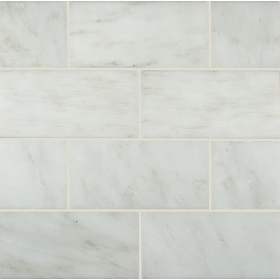 MSI Greecian White 3 in. x 6 in. Polished Marble Floor and Wall Tile (1 sq. ft. / case)